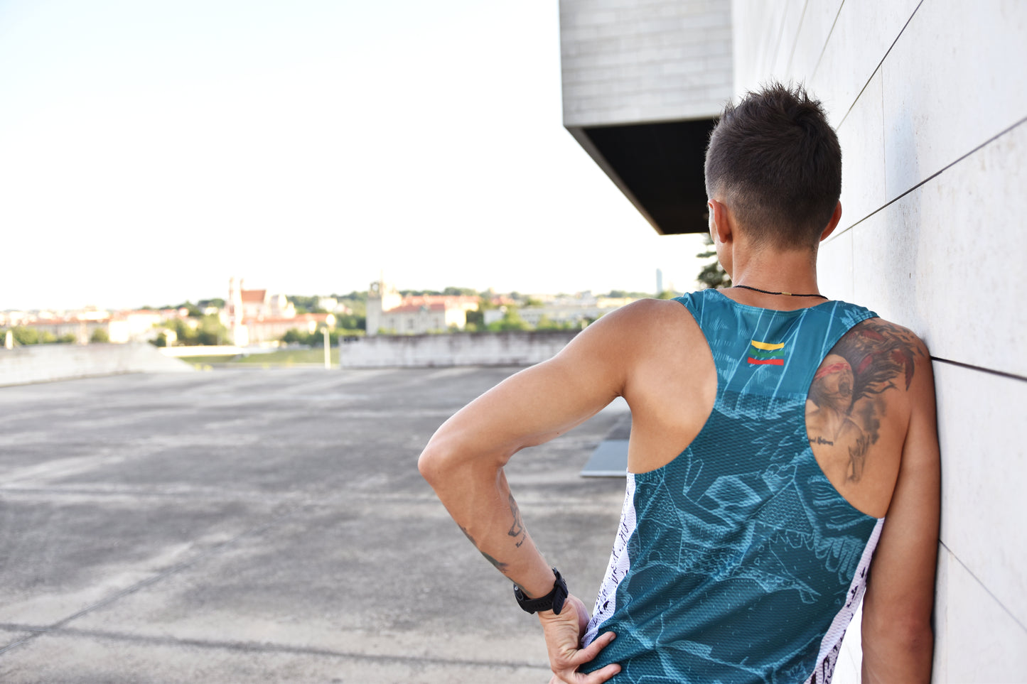 Vyriški žali berankoviai marškinėliai