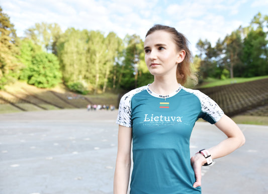 Moteriški trumpomis rankovėmis marškinėliai